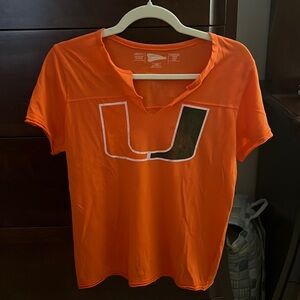 UNIVERSITY OF MIAMI - women’s xl v neck top
